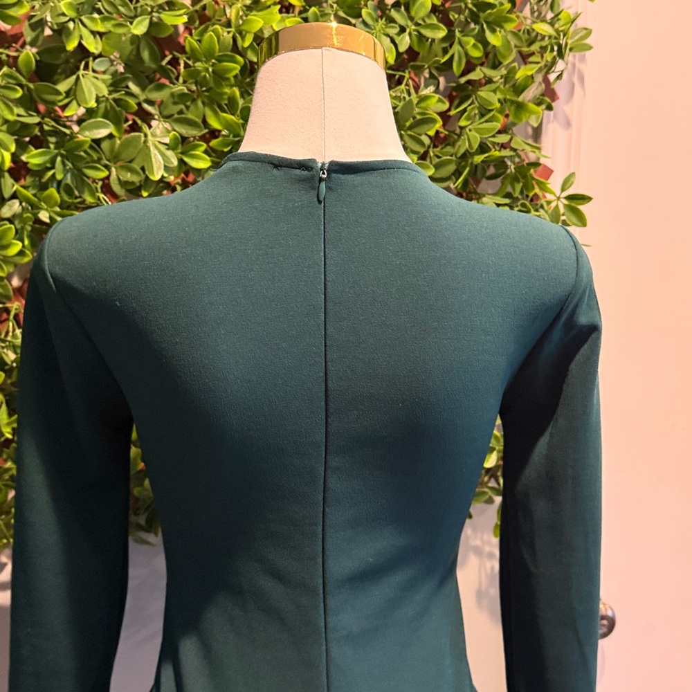 Make it Hot Green Long Sleeve Plunge V-Neck Cocktail Dress - Picture 11 of 13